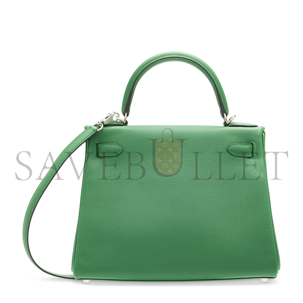 H**mes a cactus evercolor leather retournÉ kelly 25 with palladium hardware (25*17*7cm)